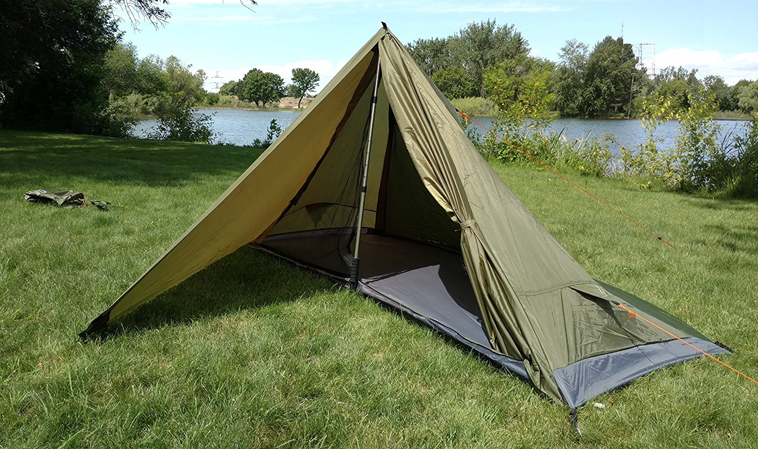 One Person Backpacking Tent, Trekker Tent One, Trekking Pole Tent ...