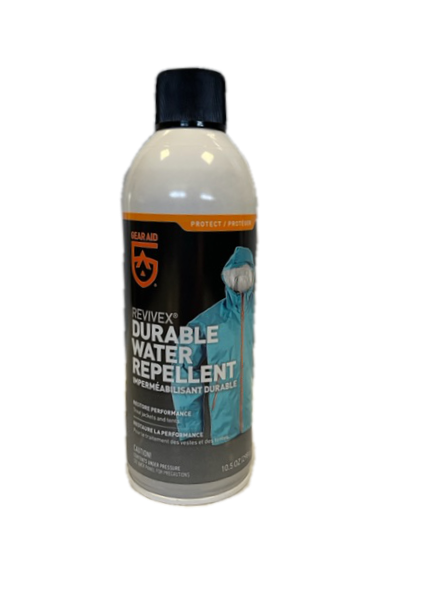 Gear Aid Revivex Spray-On Water Repellent, Renew the water resistance of  your GORE-TEX outerwear with Gear Aid's Revivex Spray-On Water Repellent.  This is a wash/spray/dry application that renews